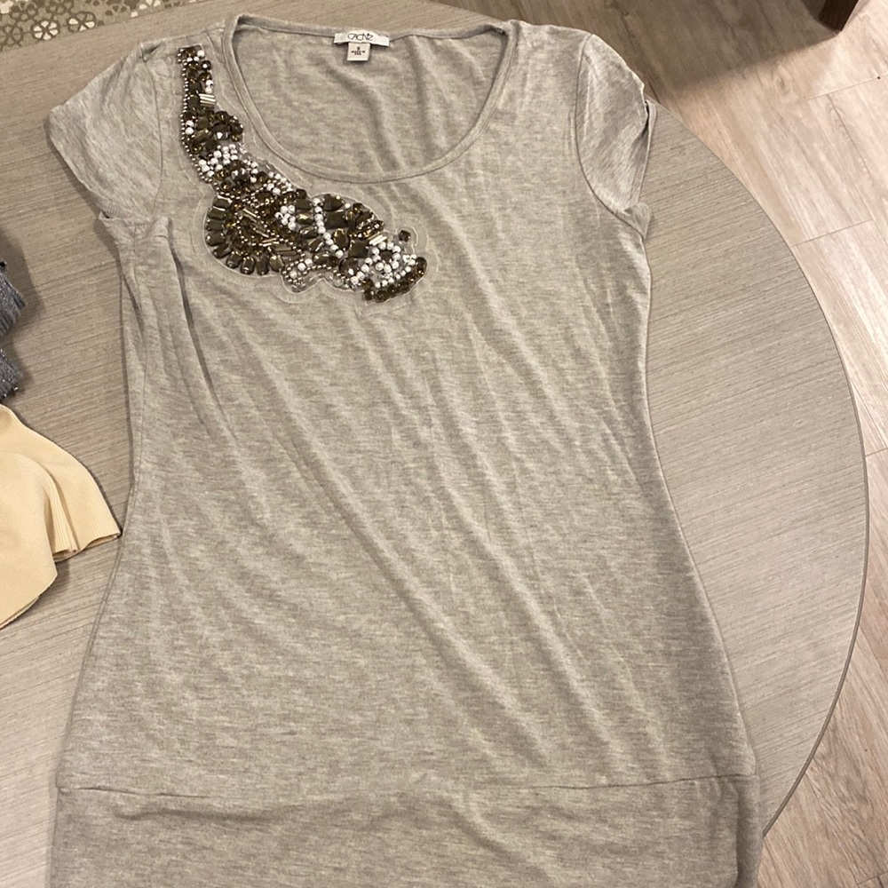 Cache Embellished Tee- Small